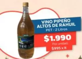 Vino Pipeno Altos De Rahuil
