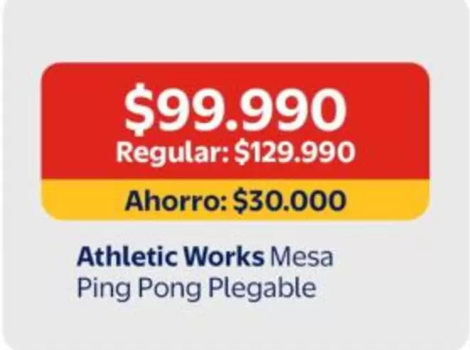 Athletic Works Mesa Ping Pong Plegable