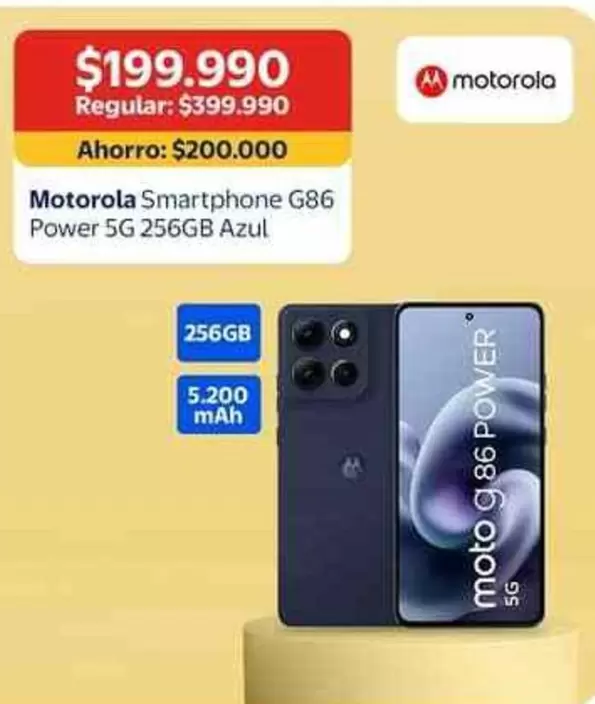 Motorola - Smartphone G86 Power 5G 256GB Azul