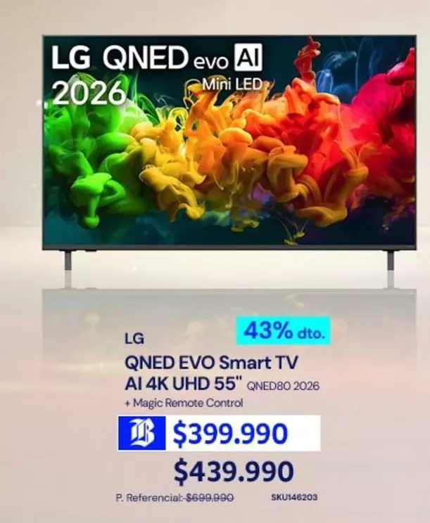 LG - QNED Evo Smart TV AI 4K UHD 55"