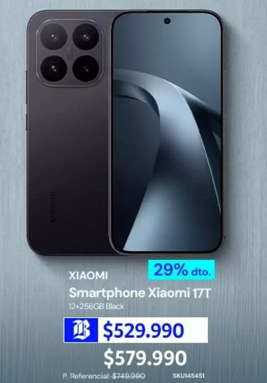Xiaomi - Smartphone 17t 12-45gb