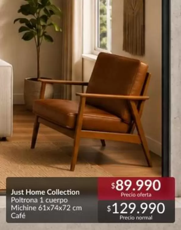 Just Home Collection Poltrona 1 Cuerpo
