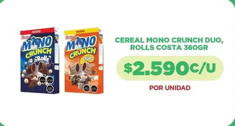 Costa - Cereal Mono Crunch Duo, Rolls  360gr
