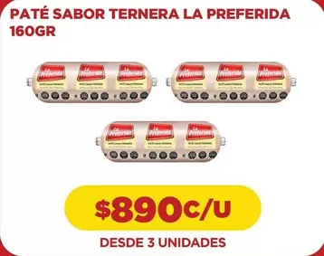 La Preferida - Pate Sabor Ternera