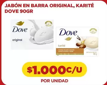 Dove - Jabon En Barra Original, Karité