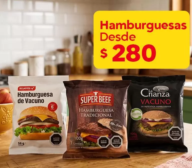 acuenta - Hamburguesas De Vacuno