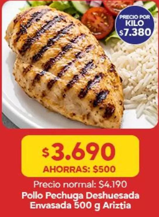 Ariztía - Pollo Pechuga Deshuesada Envasada