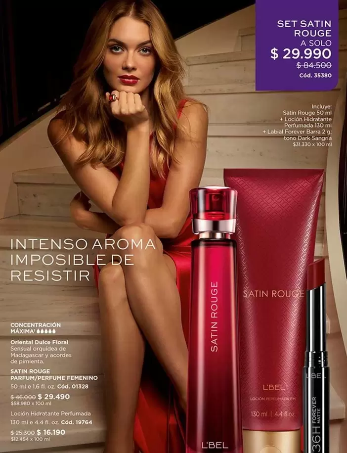 Set Satin Rouge
