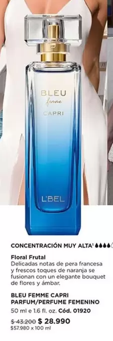 Capri - Bleu Femme Parfum/Bermue Femenino
