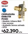Urbano - Cerradura Embutir Pomo