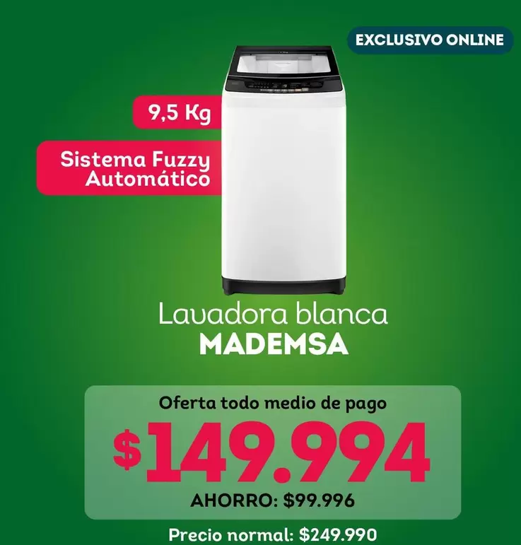 Mademsa - Lavadora Blanca
