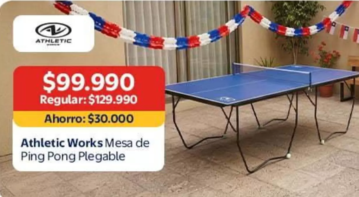 Athletic Works Mesa De Ping Pong Plegable