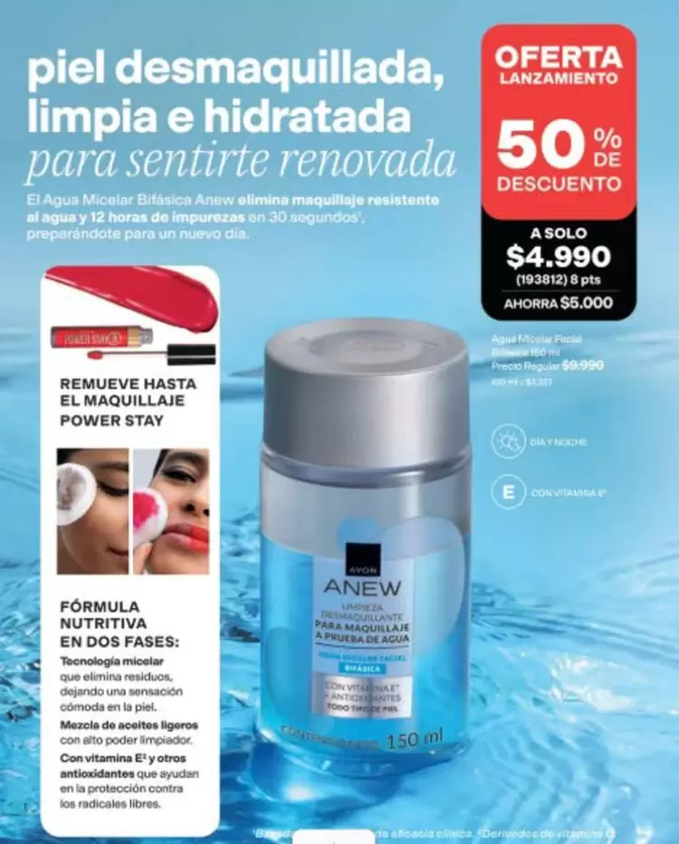 Anew - Piel Desmaquillada, Limpia E Hidratada