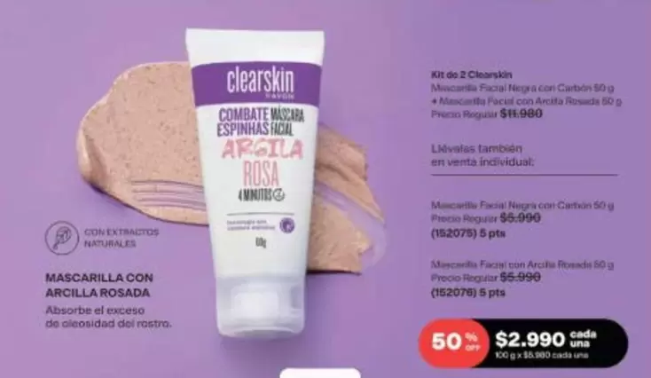 Clear - Mascarilla Con ARChila ROSCADA