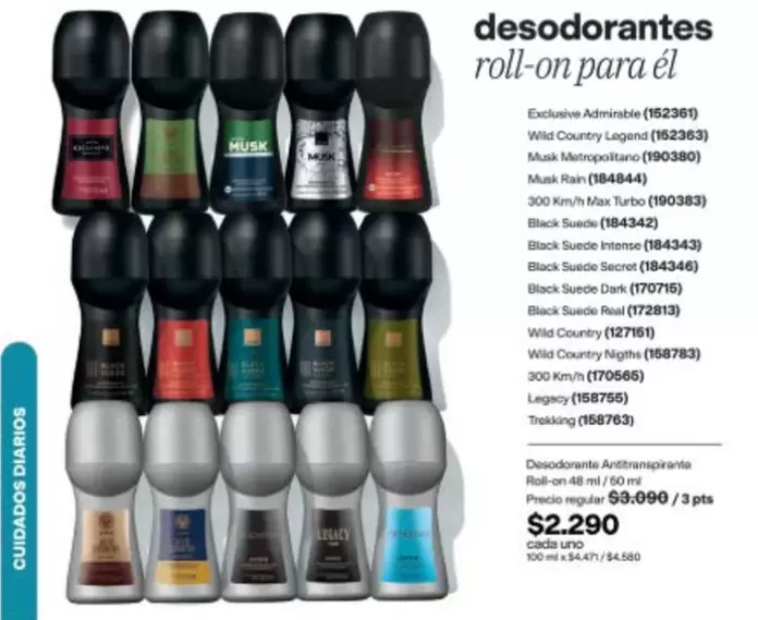 Legacy - Desodorantes Roll-on Para El