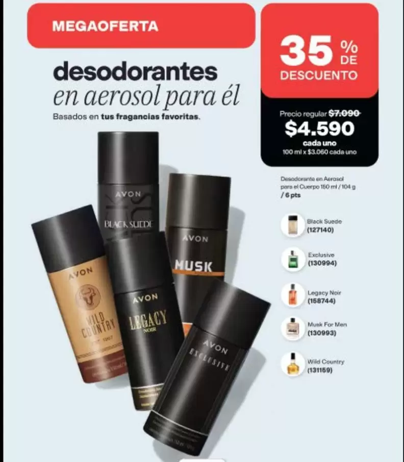 Legacy - Desodorantes En Aerosol Para El