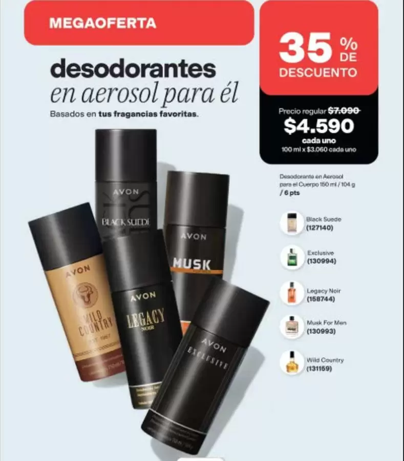 Legacy - Desodorantes En Aerosol Para El