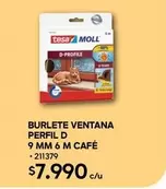 Tesa - Burlete Ventana Perfil D 9 Mm 6 M