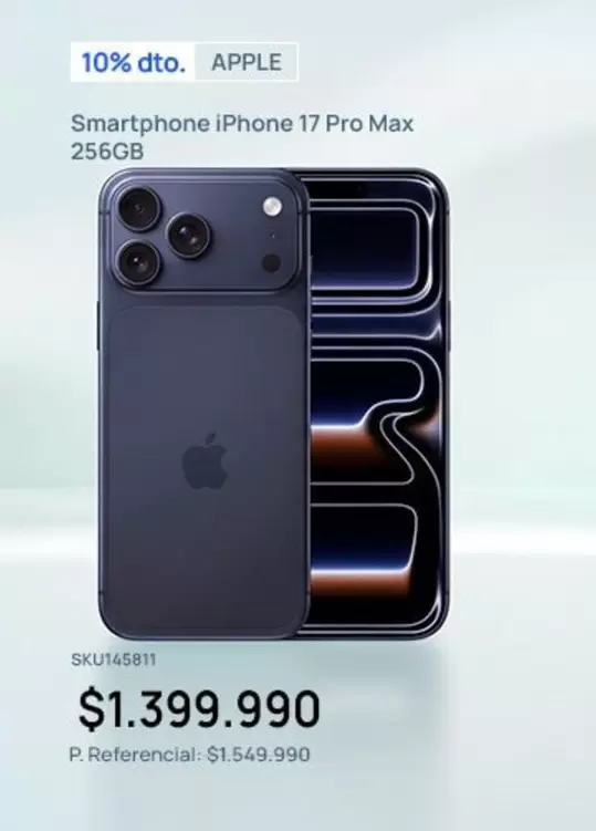 Apple - Smartphone Iphone 17 Pro Max 256gb