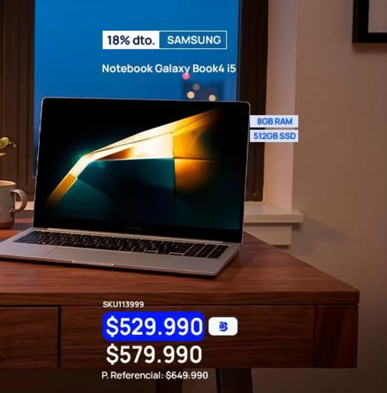 Samsung - Notebook Galaxy Book4 I5
