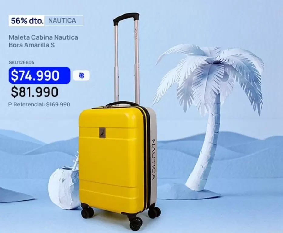 Maleta Cabina Nautica Bora Amarilla