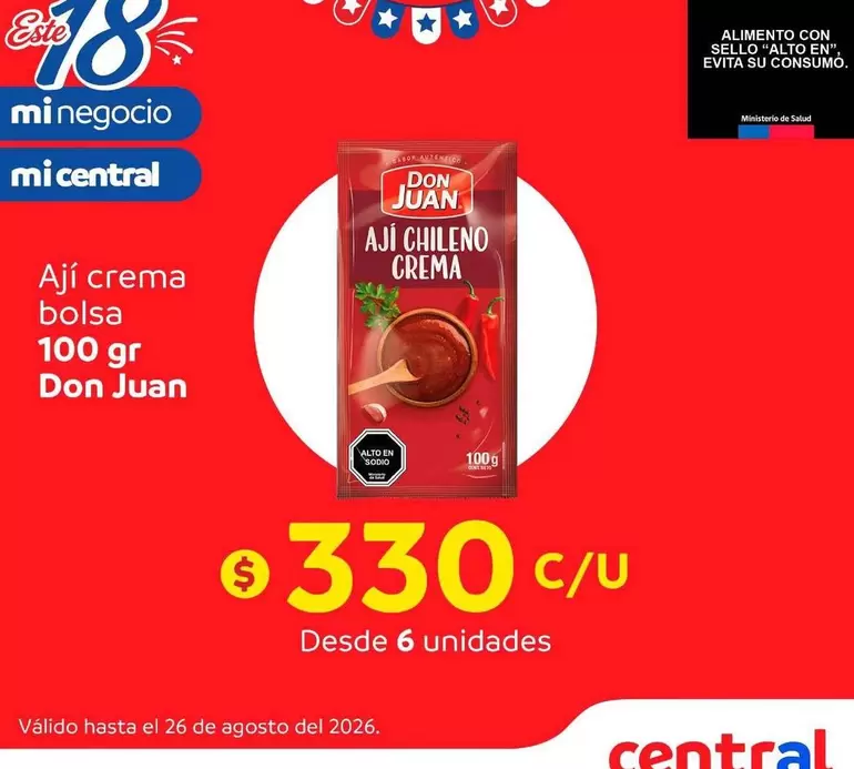 Don Juan - Alimento Crema Bolsa Extra O