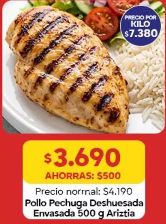Ariztía - Pollo Pechuga Deshuesada Envasada