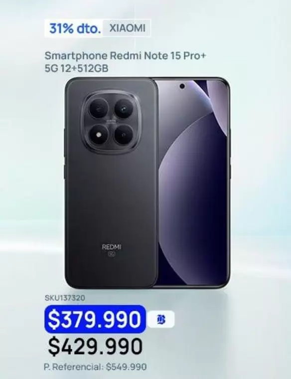 Xiaomi - Smartphone Redmi Note 15 Pro+ 5g 12+512gb