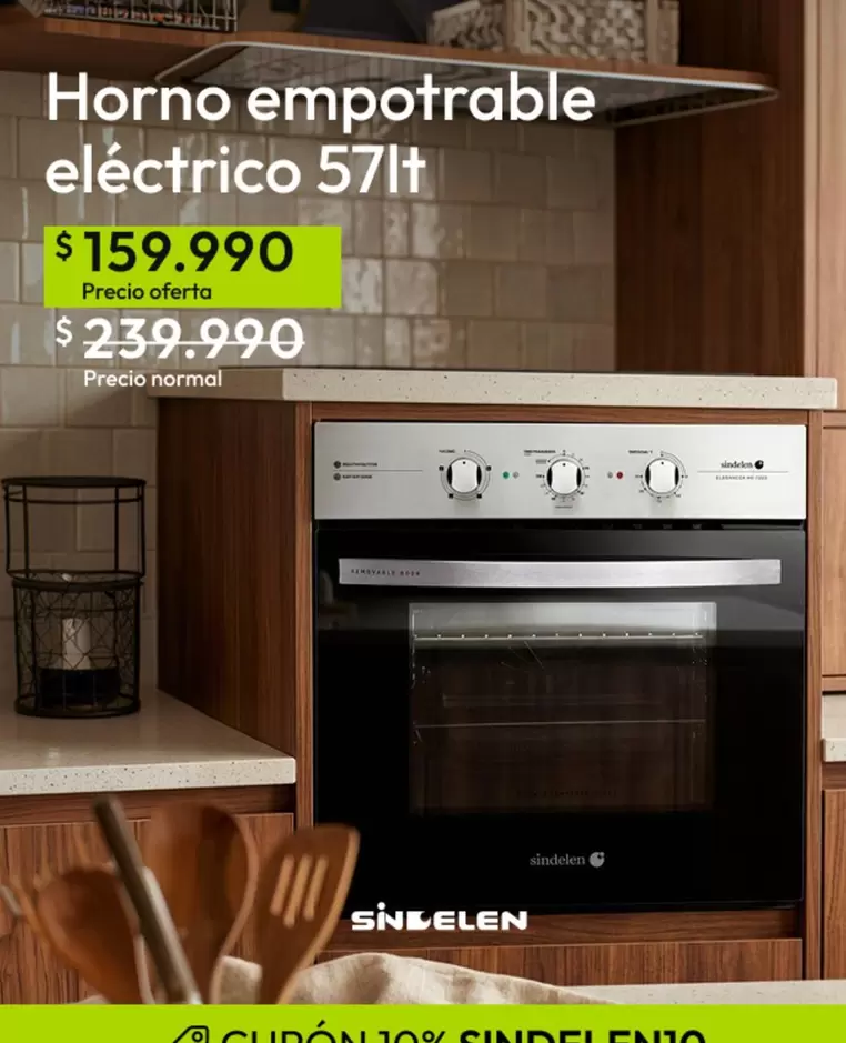 Sindelen - Horno Empotrable Eléctrico