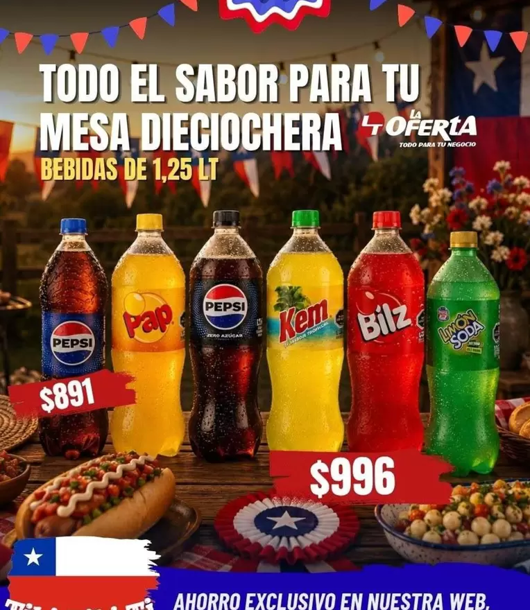 Pepsi - Todo El Sabor Para Tu Mesa Dieciochera
