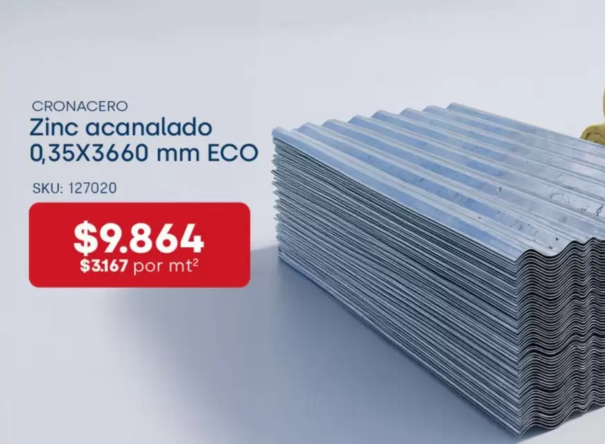 Zinc Acanalado