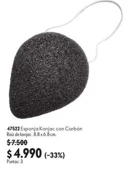 47522 Esponja Konja Con Carbón