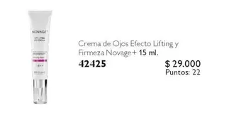 Novage - Crema De Ojos Efecto Lifting Y Firmza