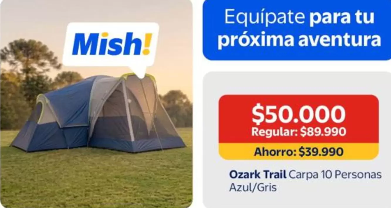 Ozark Trail 10 Personas Azul/Gris