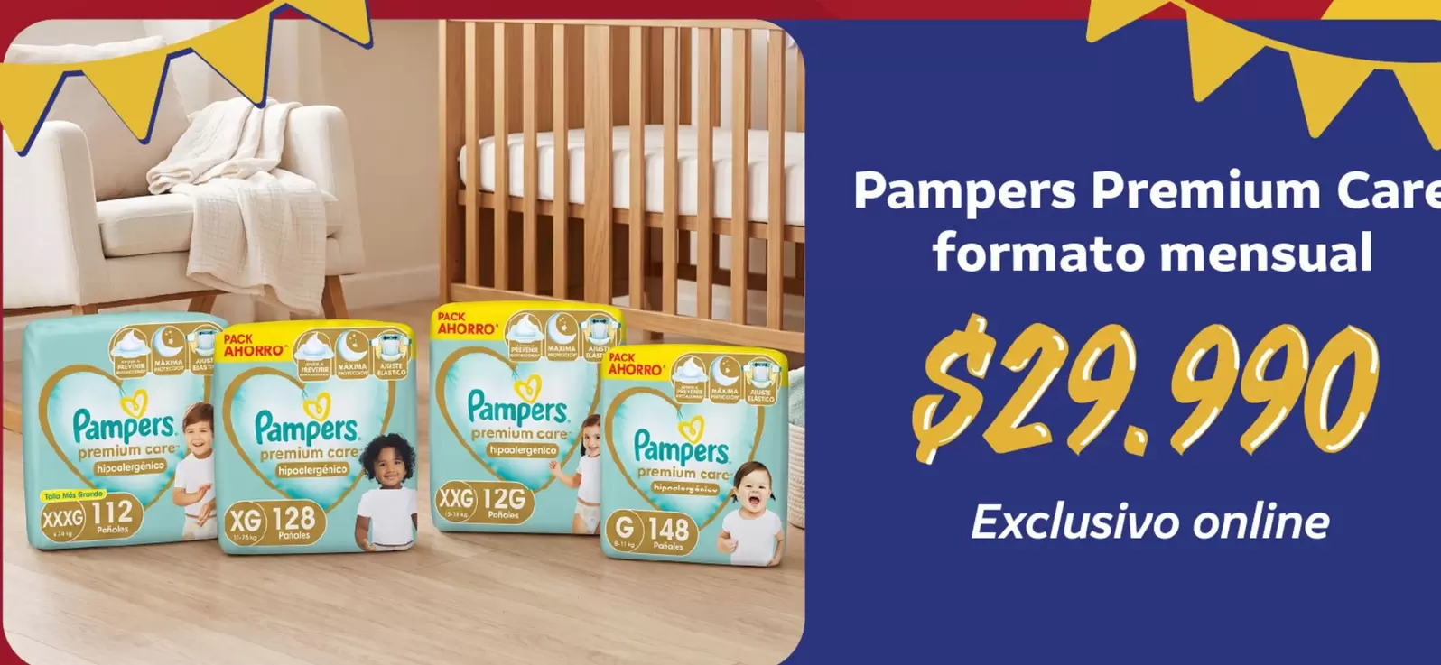 Pampers - Panpers Premium Care Formato Mensual