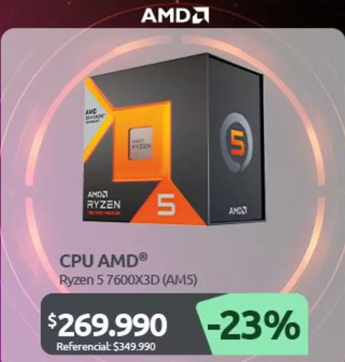 AMD - Cpu And Ryzen 5 7600x3d (Ams)