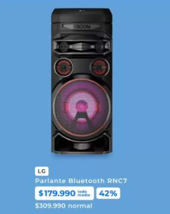 LG - Parlante Bluetooth RNC7