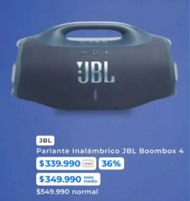 JBL - Parlante Inalámbrico Boombox 4