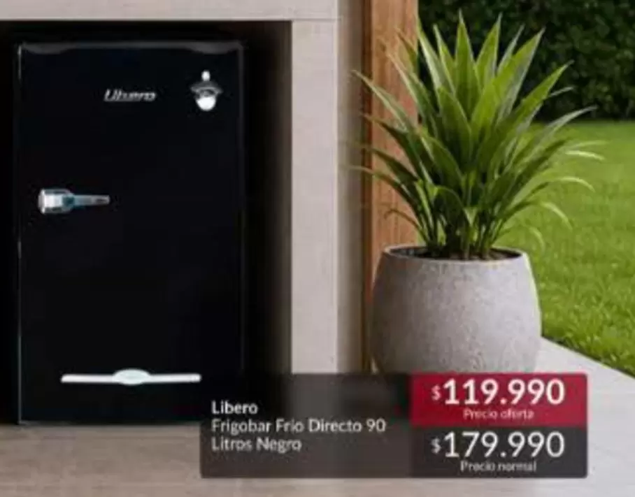 Libero - Frigobar Fireto 90 Litres Negro