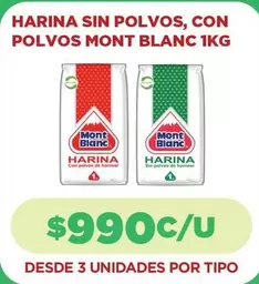 Mont Blanc - Harina Sin Polvos, Con Polvos