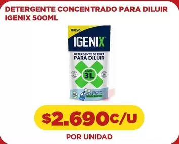 Igenix - Detergente Concentrado Para Diluir