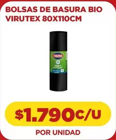 Virutex - Bolsas De Basura Bio 80x110cm