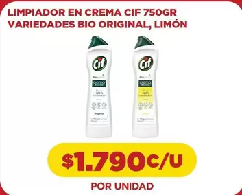 Cif - Limpiador En Crema  Variedades Bio Original
