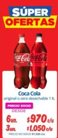 Coca Cola - Original O Zero Desechable