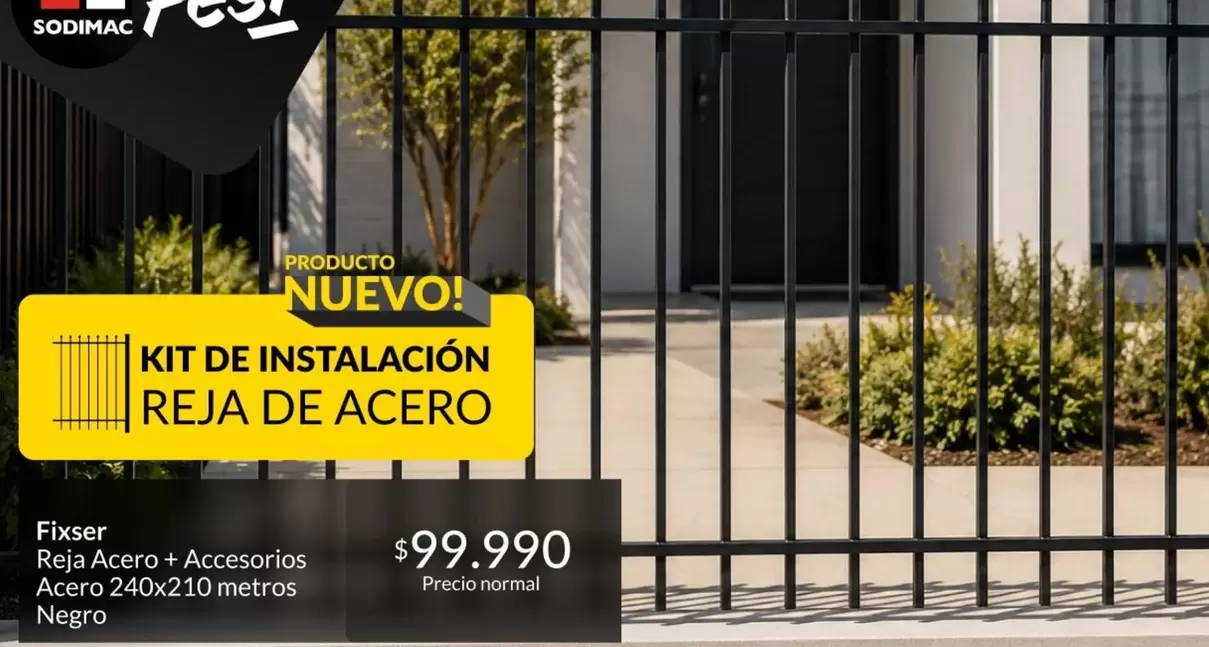 Kit De Instalación Reja De Acero