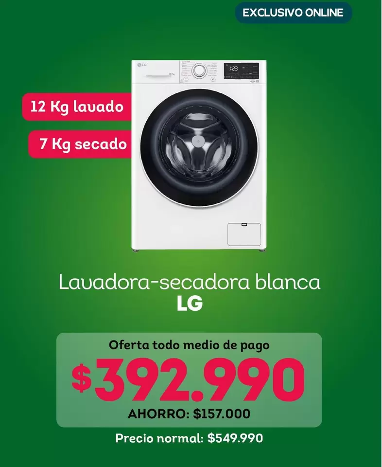LG - Lavadora-secadora