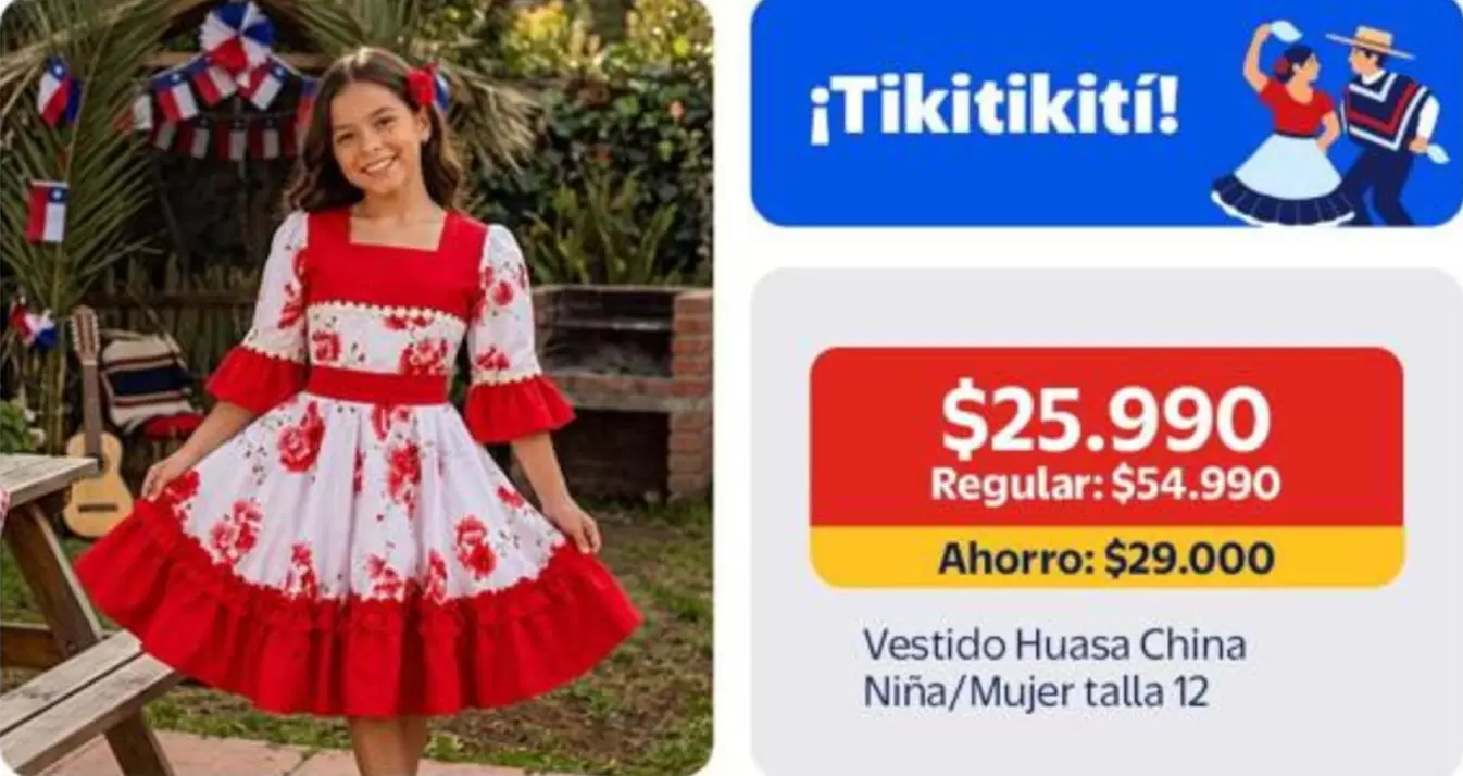 Vestido Huaca China Niña/ Mujer Talla 12