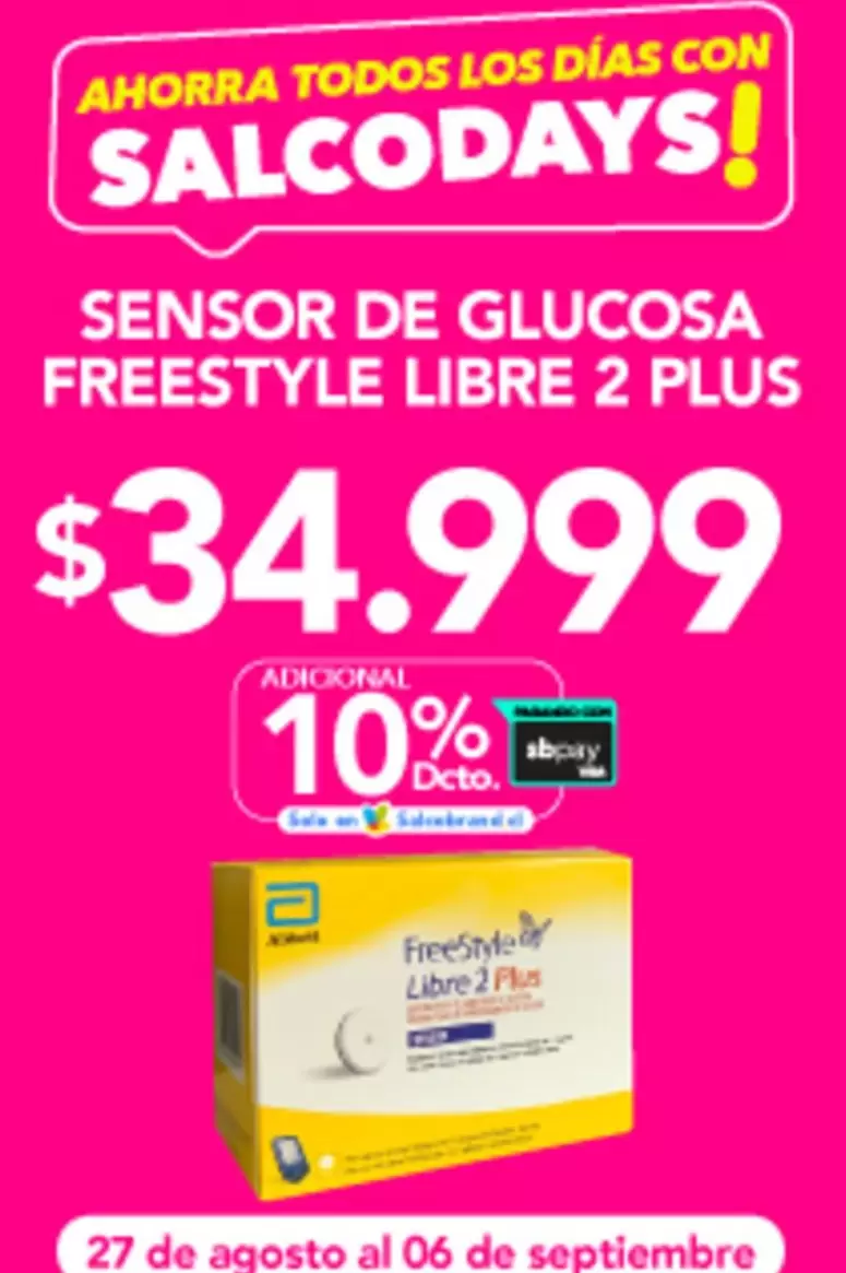 FreeStyle - Sensor De Glucosa Freestyle Libre 2 Plus