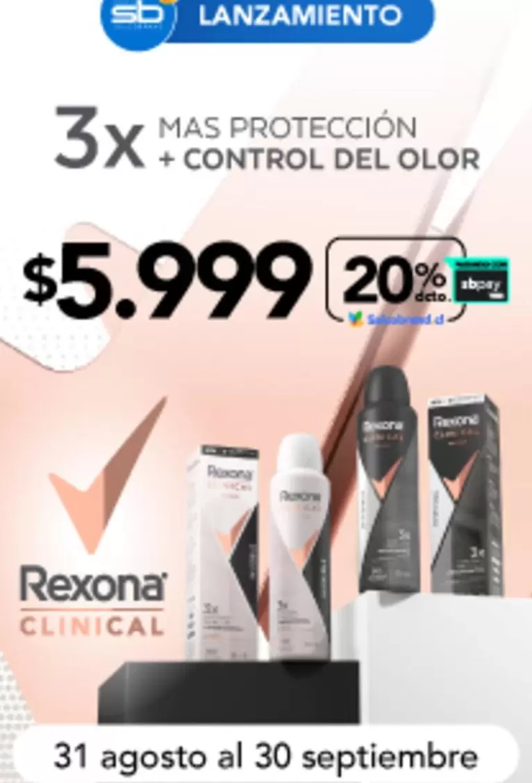 Rexona - 3X + control del olor