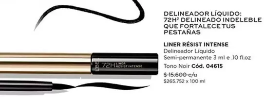 Delineador Liquido: 72h Delineado Indeleble Que Fortalece Tus Pestanas